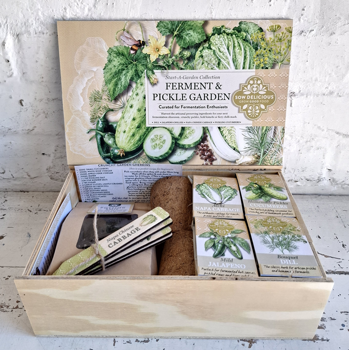 Sow Delicious Start-a-Garden Gift Box: Ferment & Pickle