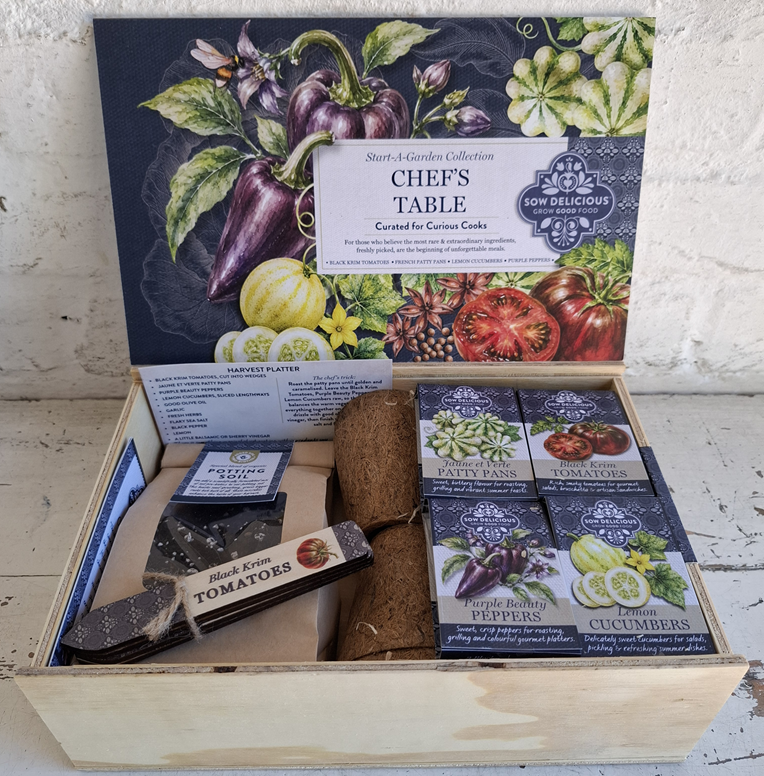 Sow Delicious Start-a-Garden Gift Box: Chef's Table