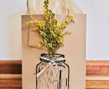 Hand crafted sustainable 3D gift bag - SML