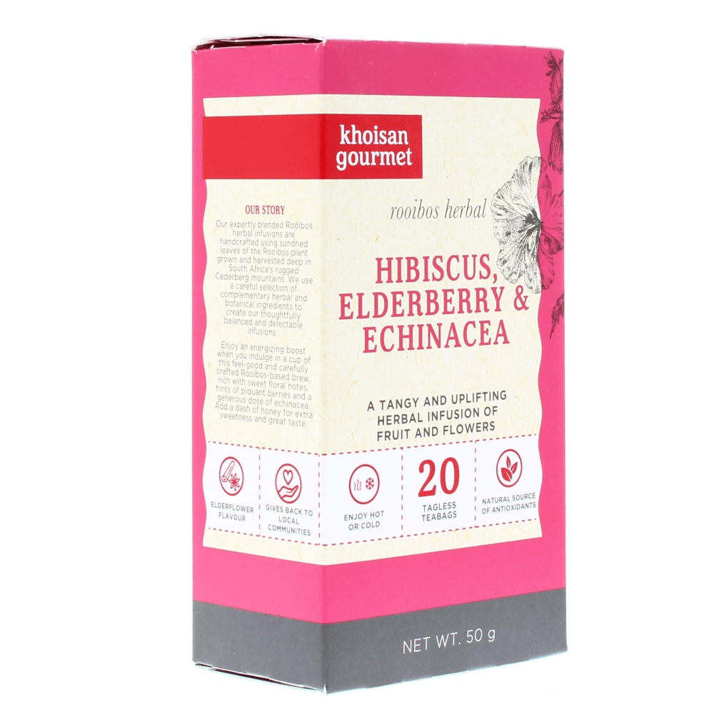 Fireberry Tea Tea Rooibos Hibiscus/Elderberry/Echinacea (20 bags) – Organic Footprints