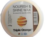 Triple Orange Nourish and Shine Wax for Wood and Leather 125g