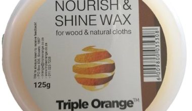 Triple Orange Nourish and Shine Wax for Wood and Leather 125g