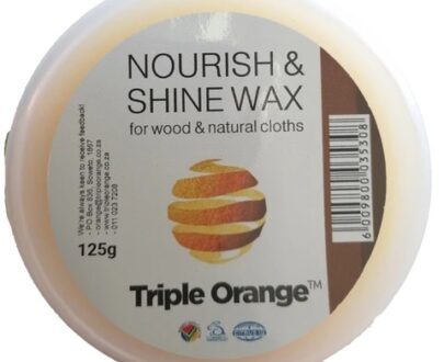 Triple Orange Nourish and Shine Wax for Wood and Leather 125g