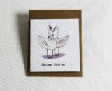 Mini Card plus envelope (Welcome Little One!) 60mm x 65mm