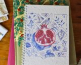 Seeded A5 Notebook (Pomegranate) 148.5mm x 210mm