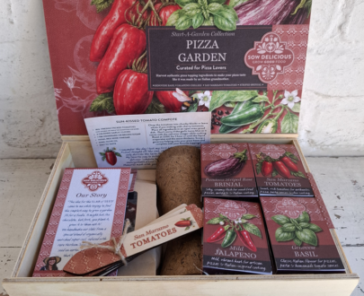 Sow Delicious Start-a-Garden Gift Box: Pizza Garden