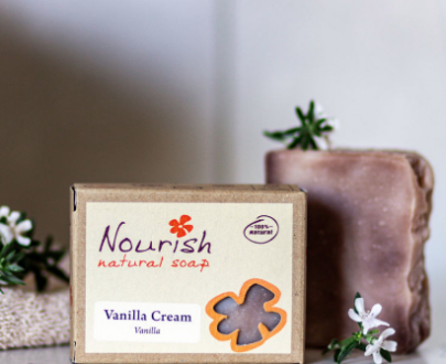 Nourish Vanilla Cream Soap 100g